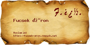 Fucsek Áron névjegykártya